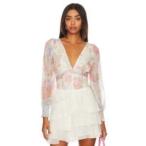 Free People x Revolve $128 Wanderlust Bodysuit in Ivory NEW